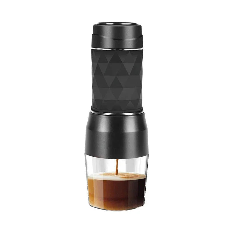 Machine à Espresso Portable Manuelle Compatible Capsules et Café Moulu